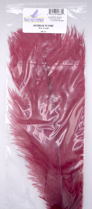 Claret ostrich plume by Nature’s Spirit – deep wine-toned fibers for rich-bodied wet flies, leeches, and spey patterns.