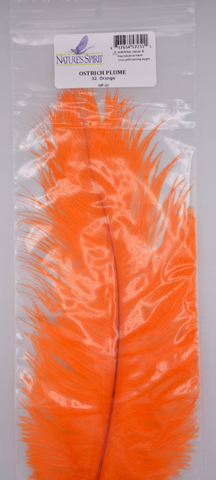 Orange ostrich plume by Nature’s Spirit – vibrant orange fibers great for steelhead intruders, egg patterns, and composite loops.