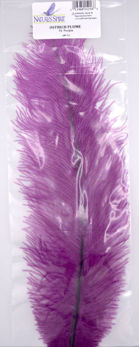 Purple ostrich plume by Nature’s Spirit – rich violet fibers great for steelhead, salmon, and nighttime streamer patterns.