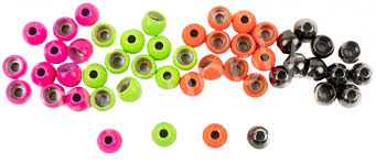 Pro Sportfisher Flexibeads in assorted sizes and colors—soft, durable beads used to add weight and color accents to tube flies and micro-intruders.