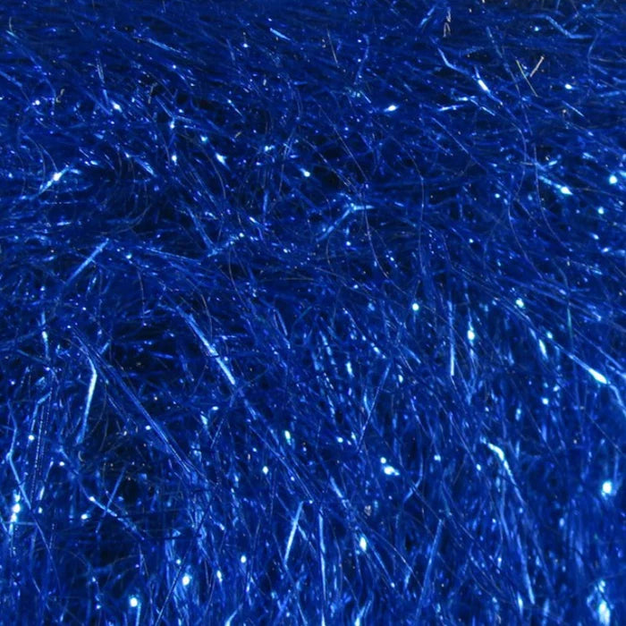 Hareline Ripple Ice Dub in Blue Steely – sleek steel-blue dubbing with pearlescent highlights, great for baitfish imitations and flashy bodies.