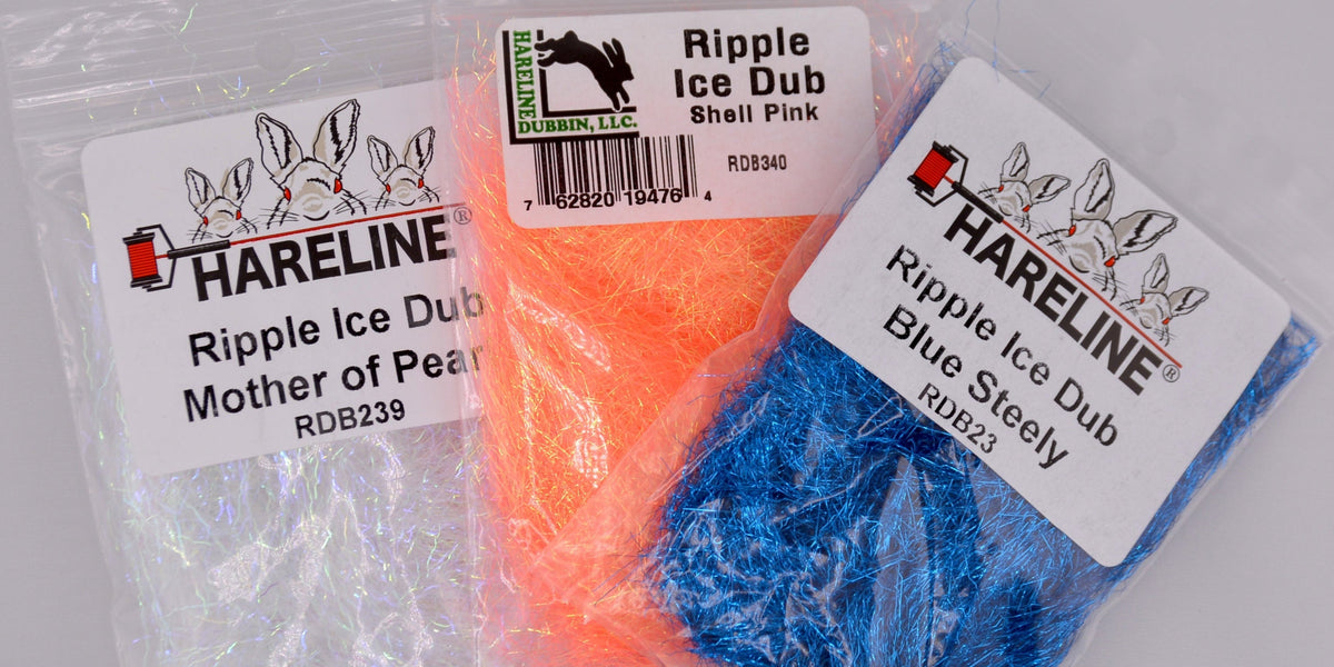 Ripple Ice Dub Fly Tying Fiber - Flash Material For Streamers, Nymphs & Dry Flies