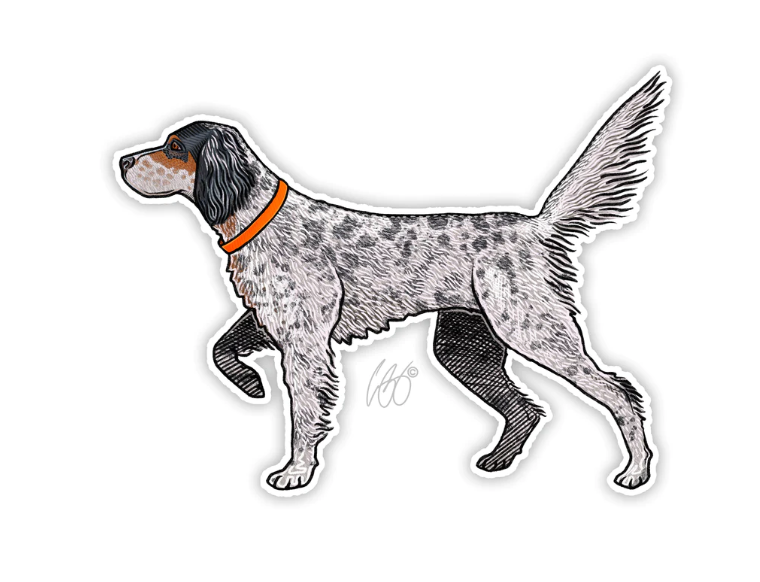 Casey Underwood English Setter Decal