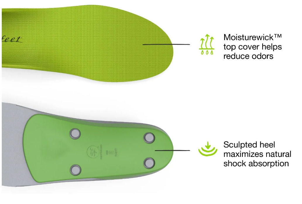 Superfeet Green All Purpose Support High Arch Insoles