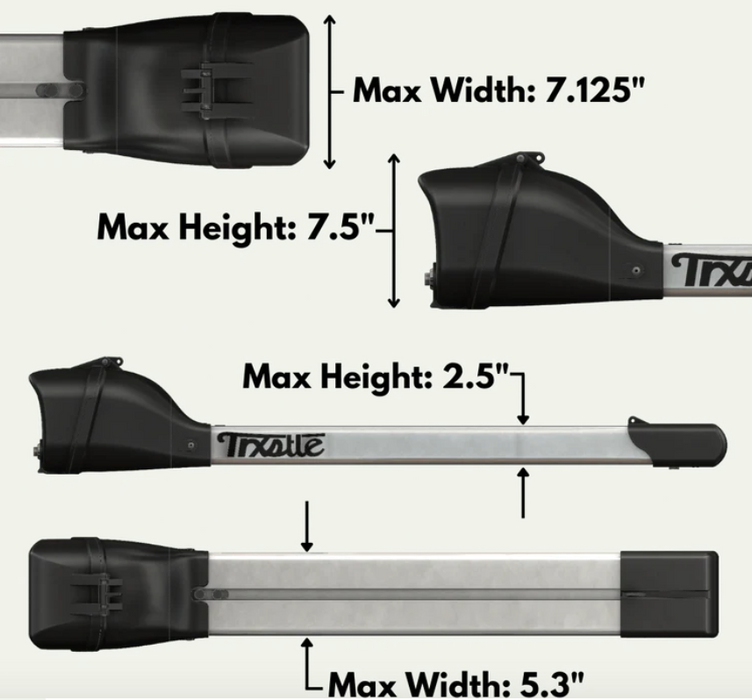 Trxstle CRC Fly Rod Carrier V3.0 Silver