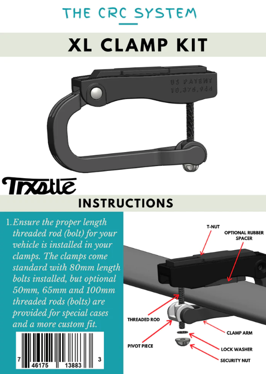 Trxstle CRC System Clamps - XL