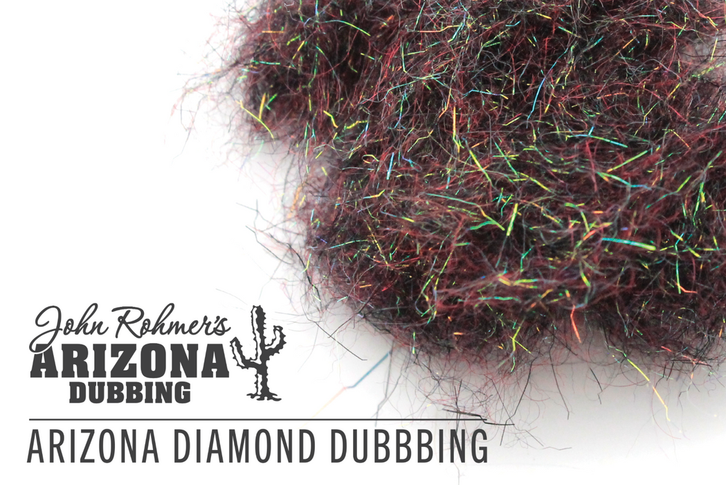 Arizona Diamond Dub by MFC – UV-enhanced synthetic fly tying dubbing available in a wide range of flashy, buggy colors for nymphs, streamers, and attractor patterns.