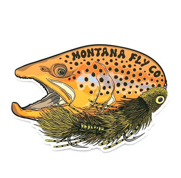 MFC Signature Sticker - Brown and Dungeon (5in x 3.5in)