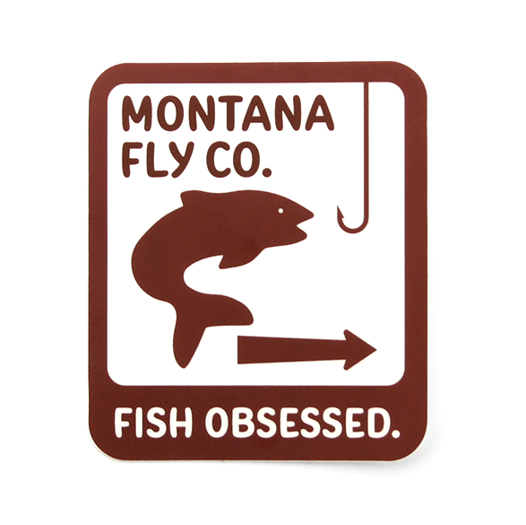 MFC Rectangle Sticker - MT Fishing Access (3in. X 4in.)