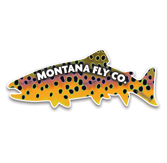 MFC Die Cut Fish Sticker - Maddox's Yellowstone Cutty