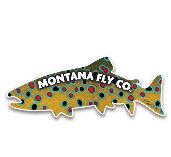 MFC Die Cut Fish Sticker - Maddox's Brown Trout XI Skin