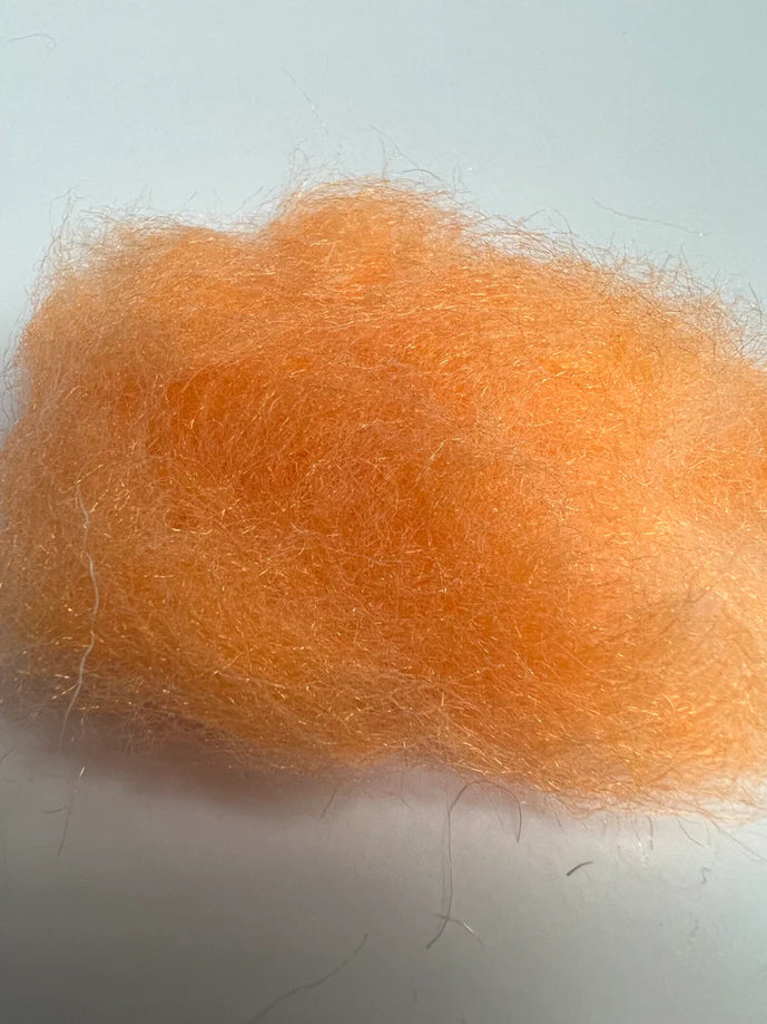 Shrimp Orange Scud-Lisios Dubbing – pale orange-pink blend perfect for shrimp and sowbug imitations.
