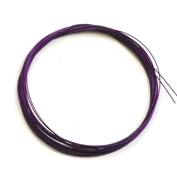 Spools of Senyo’s large purple Intruder Wire by Hareline, ideal for rigging trailer hooks on intruder-style flies, featuring vibrant, corrosion-resistant coating and flexible strength for steelhead and salmon patterns.