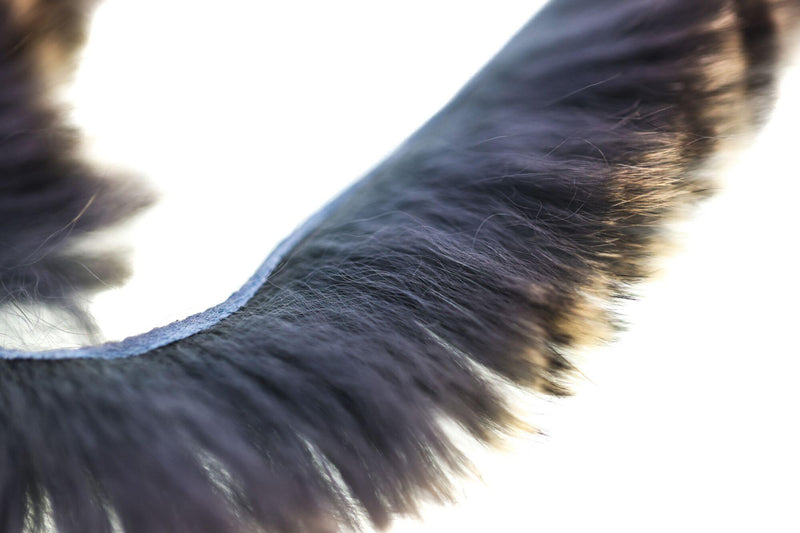 Squabbit Strips by Hareline – zonker-style fly tying strips featuring a blend of rabbit fur and synthetic flash for added movement and visual appeal in streamers.