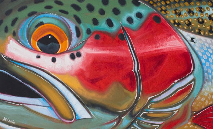 DeYoung Steelhead Oregon Canvas Print.