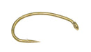 Tiemco TMC2487 curved nymph hooks – 25-pack of short-shank, wide-gape hooks perfect for shrimp, scuds, caddis pupae, and emergers.