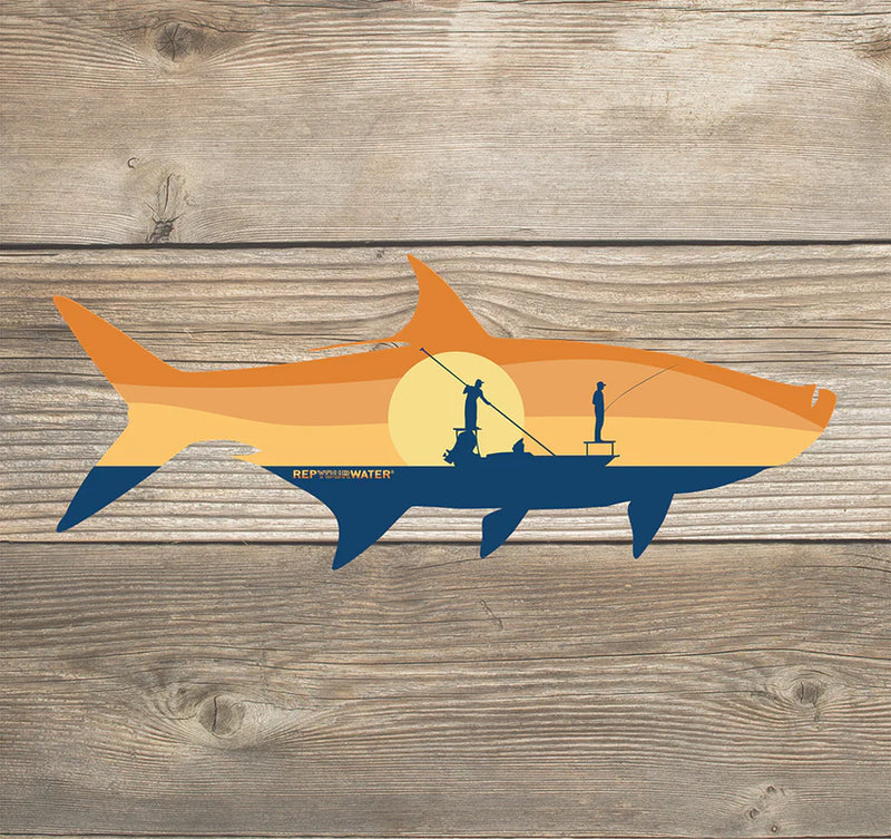 Rep Your Water "Tarpon Sunrise" Sticker
