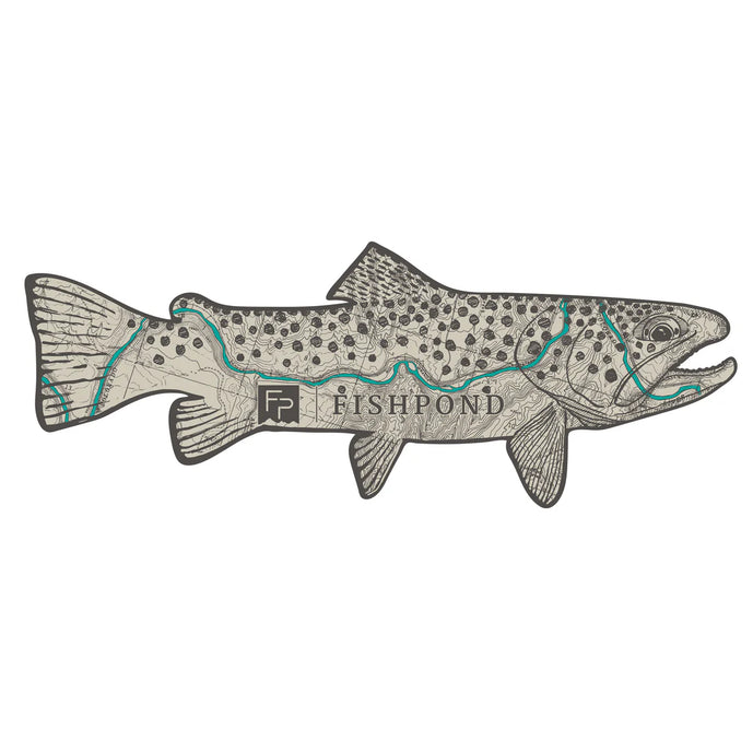 Fishpond "Topo Trout" Sticker