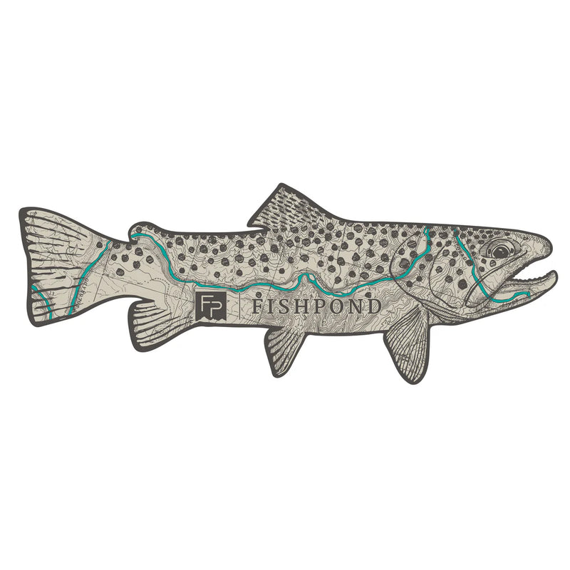 Fishpond "Topo Trout" Sticker