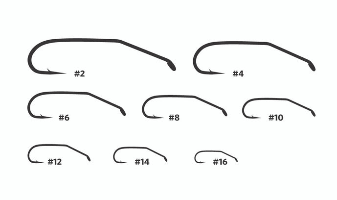 U-Series Down Eye Round Bend Hook (U106) by Umpqua