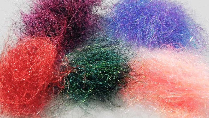 Nature’s Spirit UV Tracer Dubbing – a synthetic, high-visibility dubbing blend with UV flash, ideal for fly bodies and hot spots.
