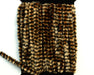 Variegated Medium Chenille in black and coffee – dark and warm brown tones alternating for natural bug body effect.