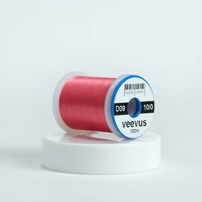 Veevus Thread in Dark Pink – ultra-strong, lightweight fly tying thread available in 6/0, 8/0, and 10/0 sizes, perfect for precise, clean wraps on any pattern.