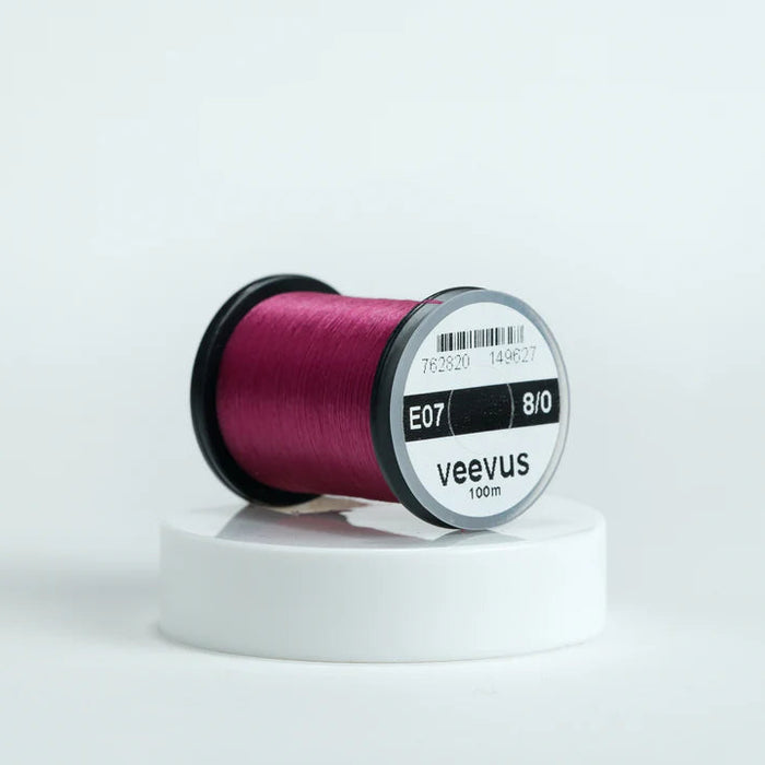 Veevus Thread in Purple – ultra-strong, lightweight fly tying thread available in 6/0, 8/0, and 10/0 sizes, perfect for precise, clean wraps on any pattern.