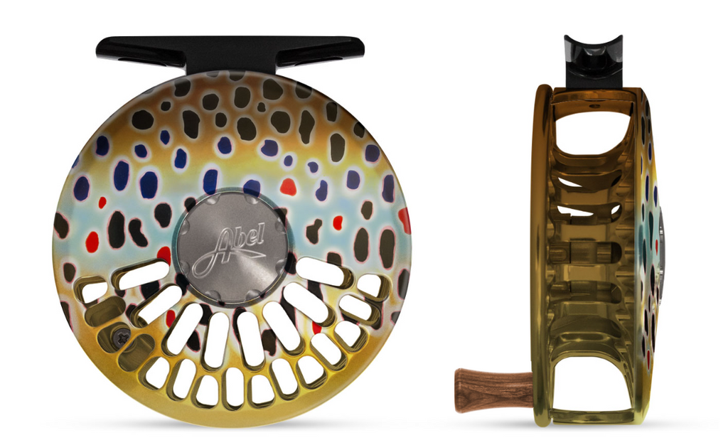 Abel TR Fly Reel In Fish Graphics 5/6 / Native Brown Trout