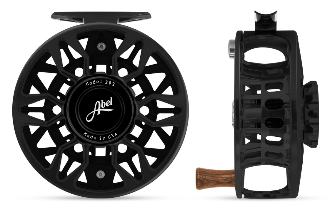 Abel SDS Reel 9/10 Red, Black Drag Knob with Black Handle