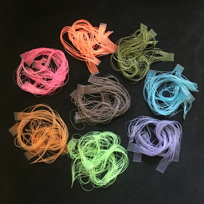 Chicone’s Micro Crusher Legs by Hareline, micro-diameter barred silicone legs for fly tying shrimp, crab, nymph, and small streamer patterns.