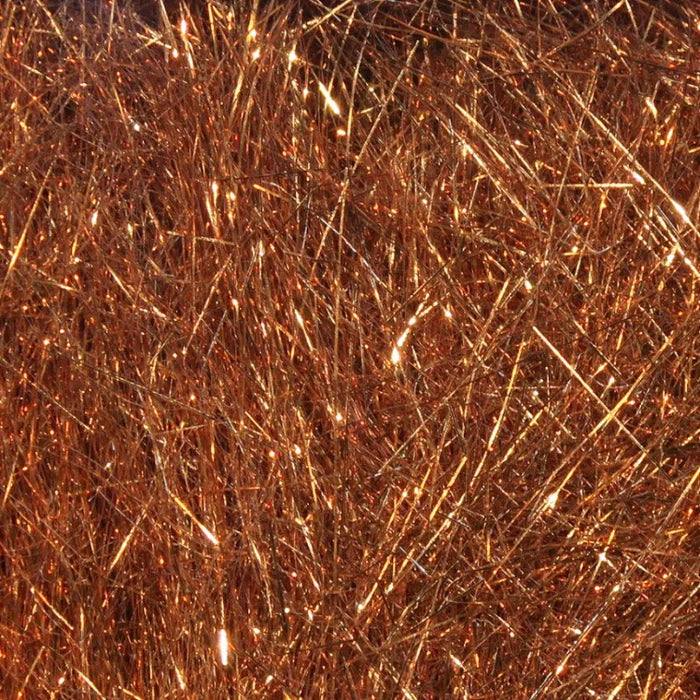 Hareline Ice Dub in Copper – reflective synthetic dubbing ideal for adding flash and color to nymphs, emergers, and streamers.