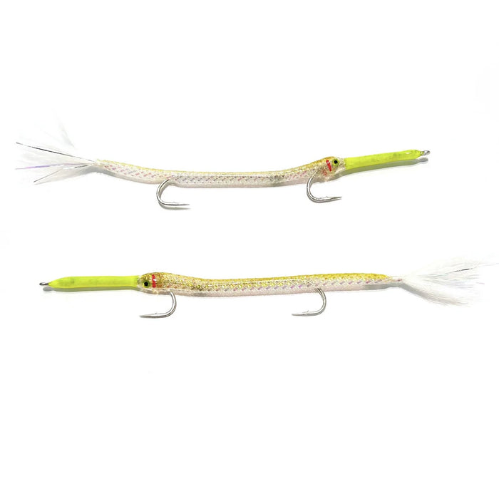 Dino's Cuda Chartreuse & White By Fulling Mill