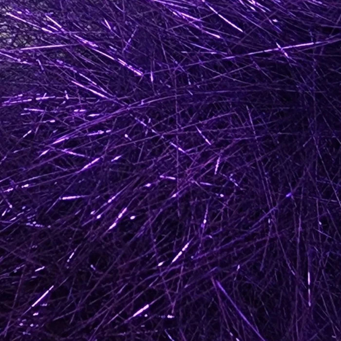 Hareline Ice Dub in Electric Purple – reflective synthetic dubbing ideal for adding flash and color to nymphs, emergers, and streamers.