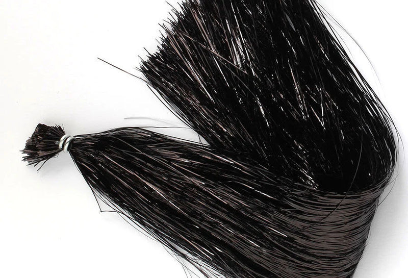 Flashabou by Nature's Spirit in Black – premium synthetic fly tying material adding flash and movement to streamers, nymphs, and baitfish patterns.