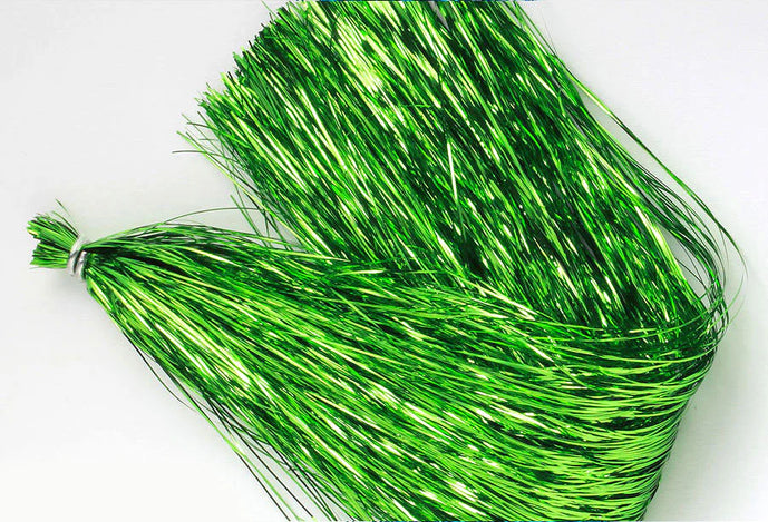Flashabou by Nature's Spirit in Lime Green – premium synthetic fly tying material adding flash and movement to streamers, nymphs, and baitfish patterns.
