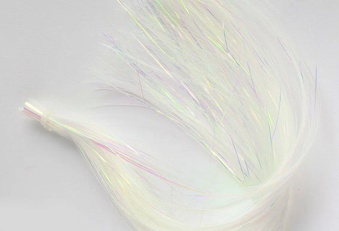 Flashabou by Nature's Spirit in Pearl – premium synthetic fly tying material adding flash and movement to streamers, nymphs, and baitfish patterns.