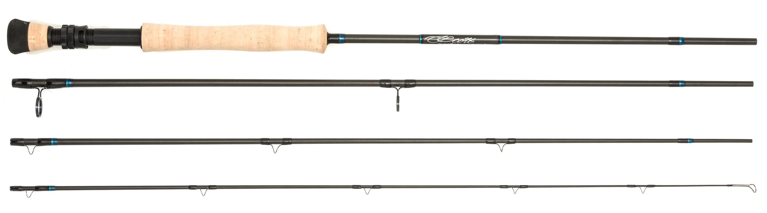 10 Pieces Fishing Rod s Rings, Rust Durable Fishing Eyes, Black