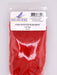 Fish Hunter Blood Quill Marabou in hot red—striking, high-visibility feathers perfect for attracting aggressive strikes in dirty or cold water.
