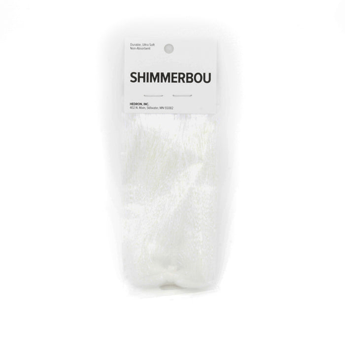 UV Pearl Shimmerbou fibers by Nature's Spirit, glowing with subtle iridescence under UV light.