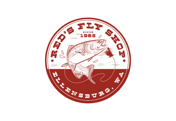 Red's Circle Trout Logo Sticker