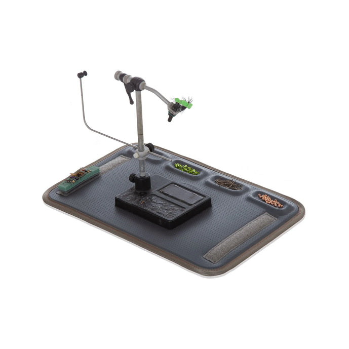 Tailwater Fly Tying Kit by Fishpond featuring organized compartments, durable fabric, and tool storage for fly tying at home or on the go.
