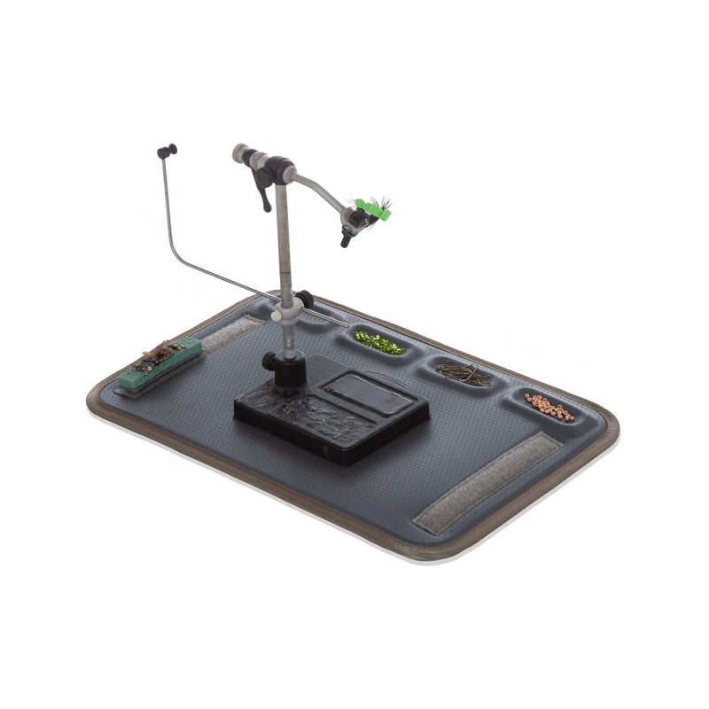 Tailwater Fly Tying Kit by Fishpond featuring organized compartments, durable fabric, and tool storage for fly tying at home or on the go.
