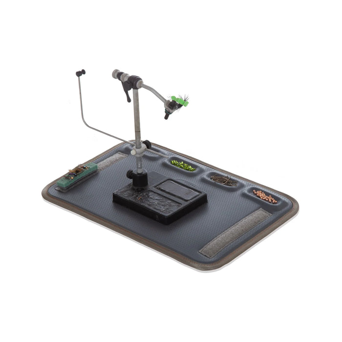 Tailwater Fly Tying Kit by Fishpond featuring organized compartments, durable fabric, and tool storage for fly tying at home or on the go.