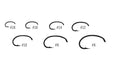 Tiemco TMC2457 nymph hooks – 25-pack of curved, short-shank hooks with a wide gape, ideal for tying caddis pupae, scuds, shrimp, and other subsurface patterns.