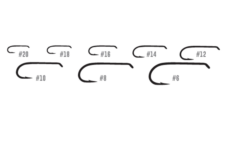 Tiemco TMC3761 standard wet fly hooks – 25 pack of curved shank, down-eye hooks for nymphs and wet flies.