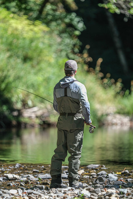 Breathable Convertible Chest Waist Fly Fishing Waders with Zipper