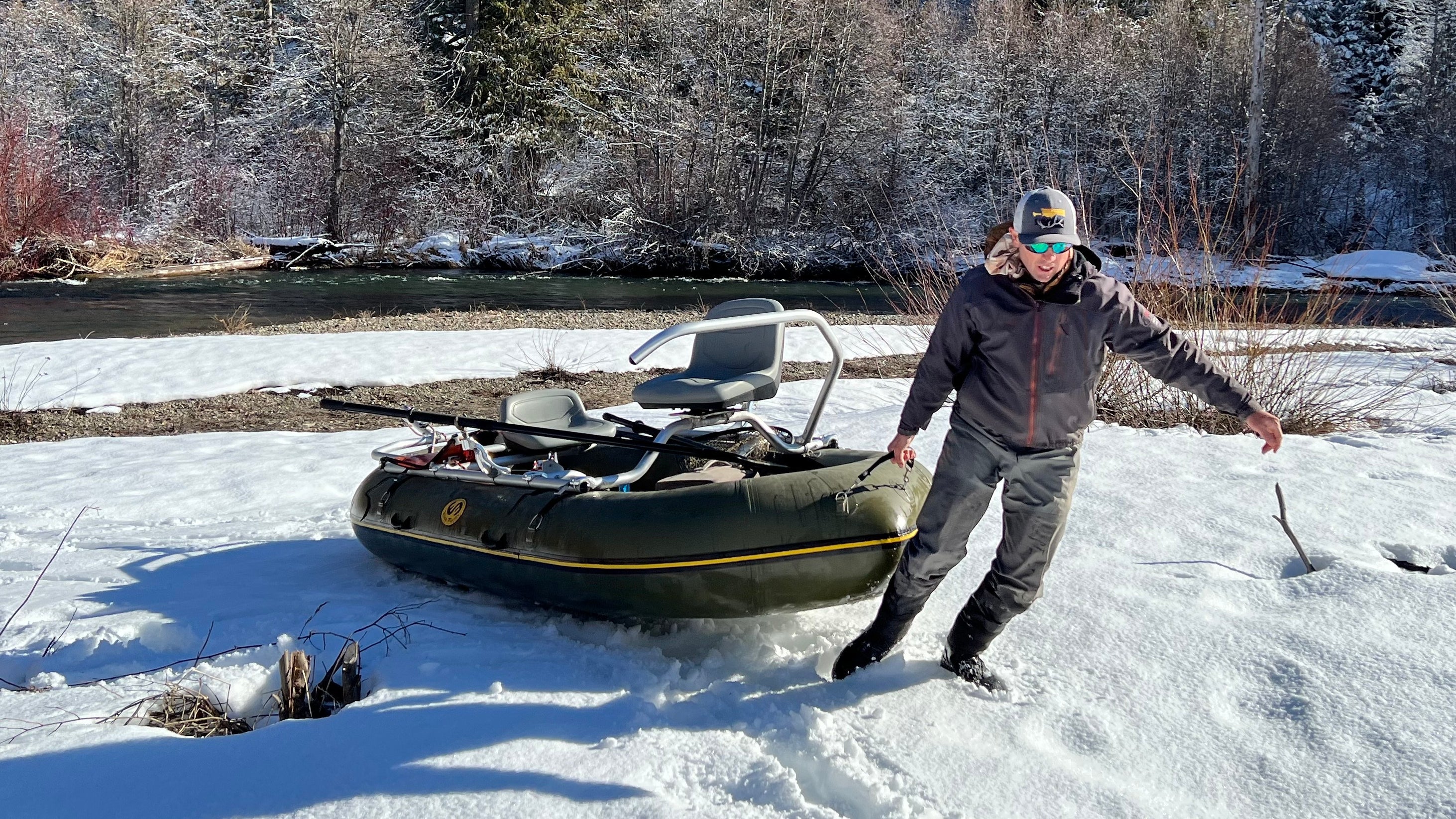 WaterMaster Bruin 2-3 Person Fishing Rafts // Upgraded with Sawyer Ste ...