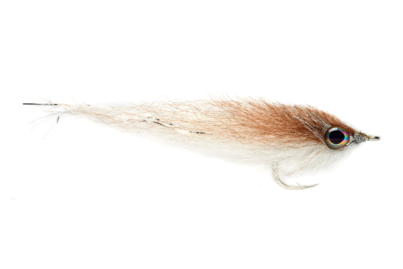 tan saltwater baitfish fly