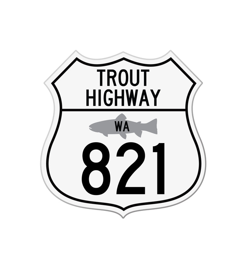 yakima canyon trout highway sticker